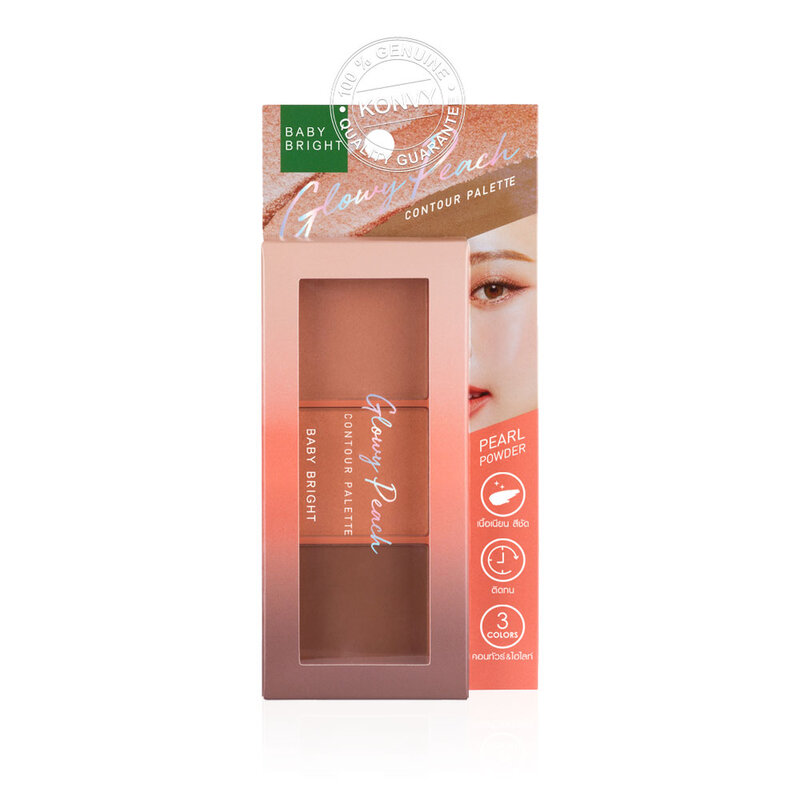 Baby Bright Glowy Peach Contour Palette 4g x 3