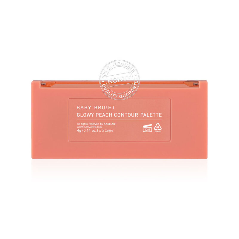 Baby Bright Glowy Peach Contour Palette 4g x 3
