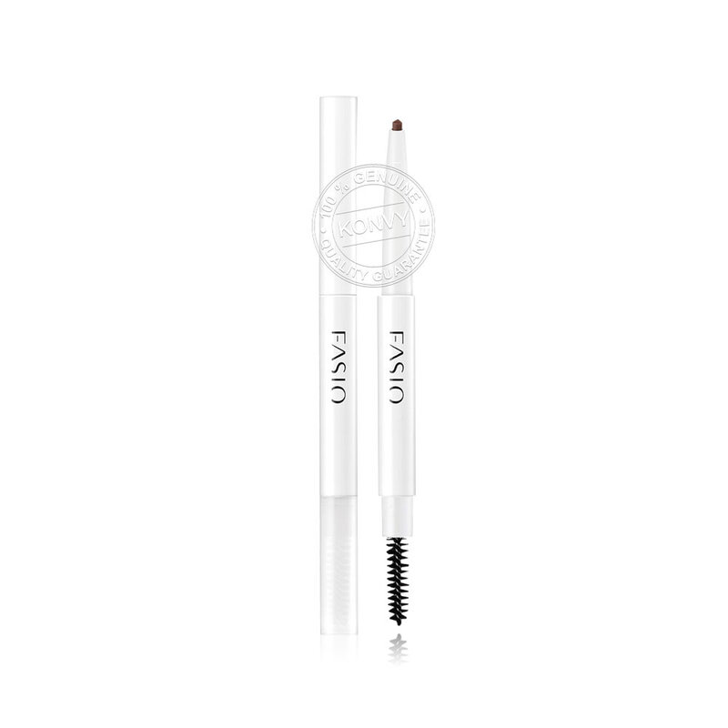 Fasio Set 2 Items Eyebrow Pencil D 0.2g #GY001 + Double Stay Rouge Lipstick 10g #Be340