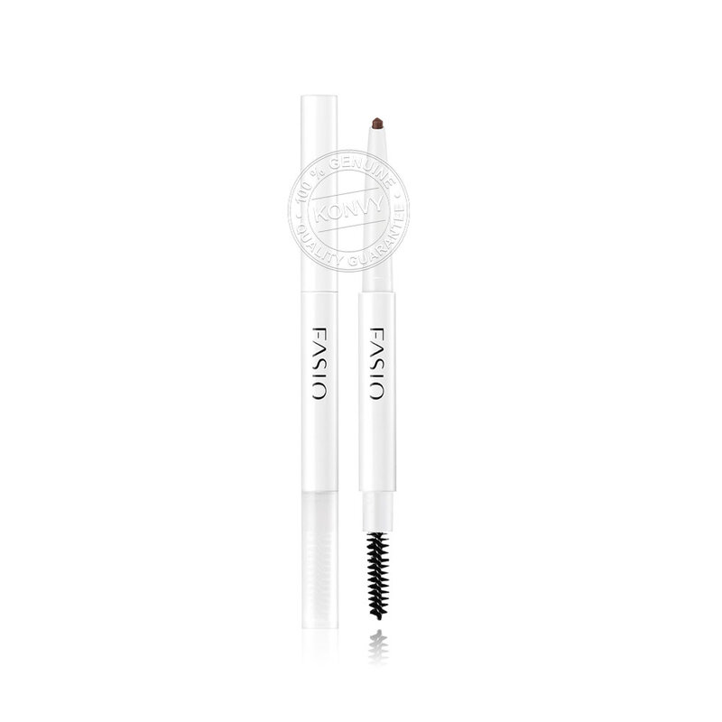Fasio Set 2 Items Eyebrow Pencil D 0.2g #BR301 + Double Stay Rouge Lipstick 10g #Pk841
