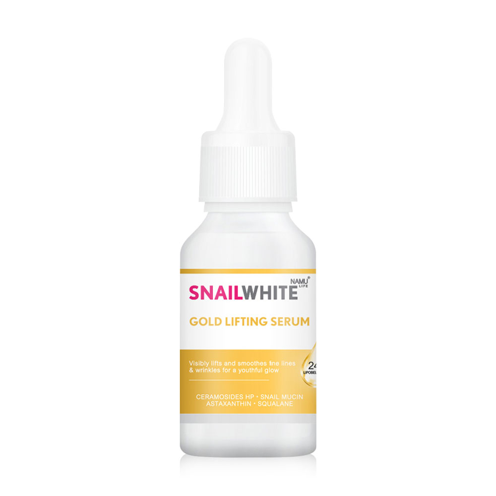 NAMU LIFE SNAILWHITE Gold Lifting Serum 15ml ( สินค้าหมดอายุ : 2026.01.30 ) 