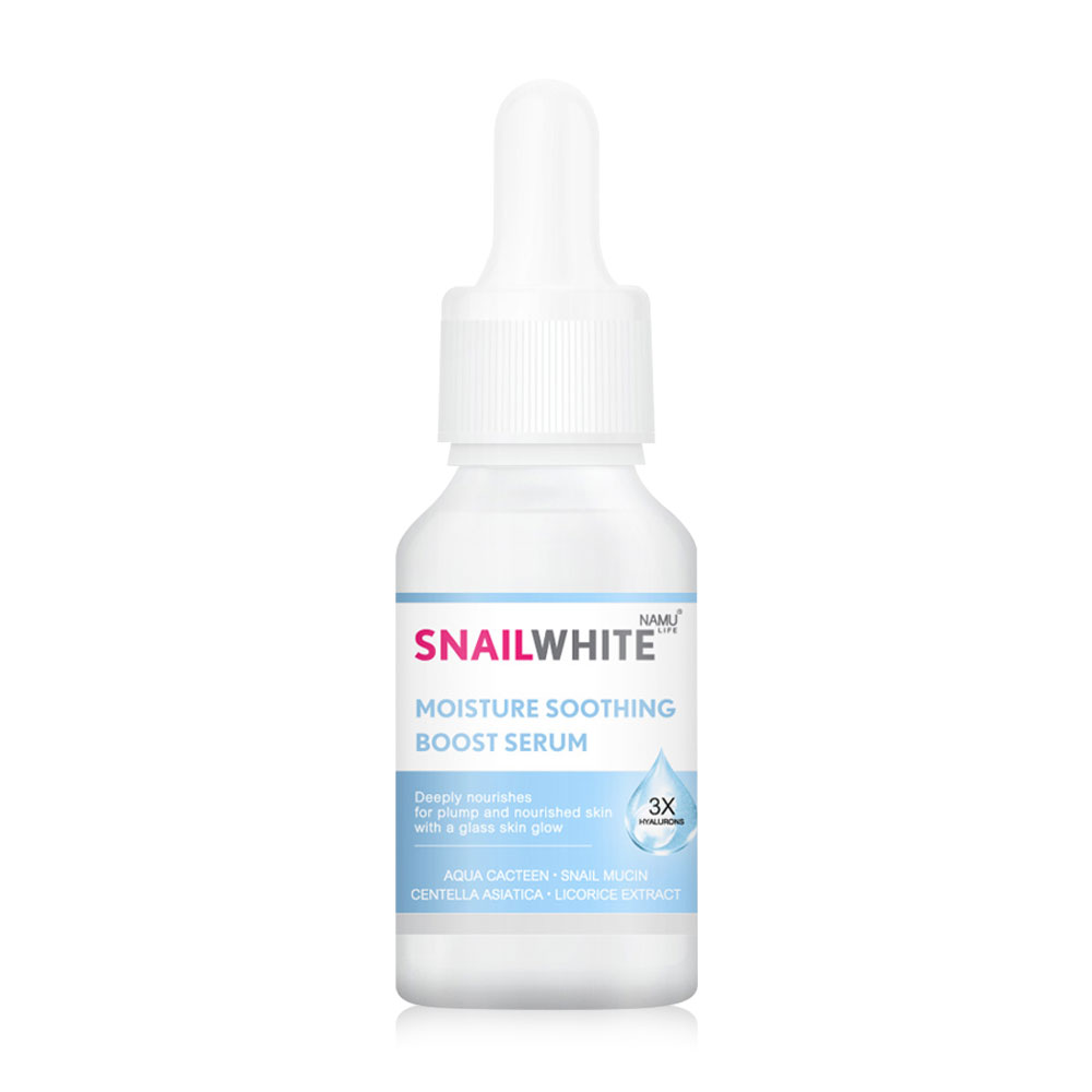 NAMU LIFE SNAILWHITE Moisture Soothing Boost Serum 15ml ( สินค้าหมดอายุ : 2025.08.08 ) 
