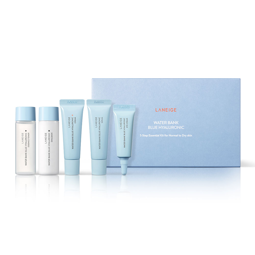 [Free Gift] Laneige Water Bank Blue Hyaluronic Kit (Dry) [5Items] ( สินค้าหมดอายุ : 2025.12.01 ) 