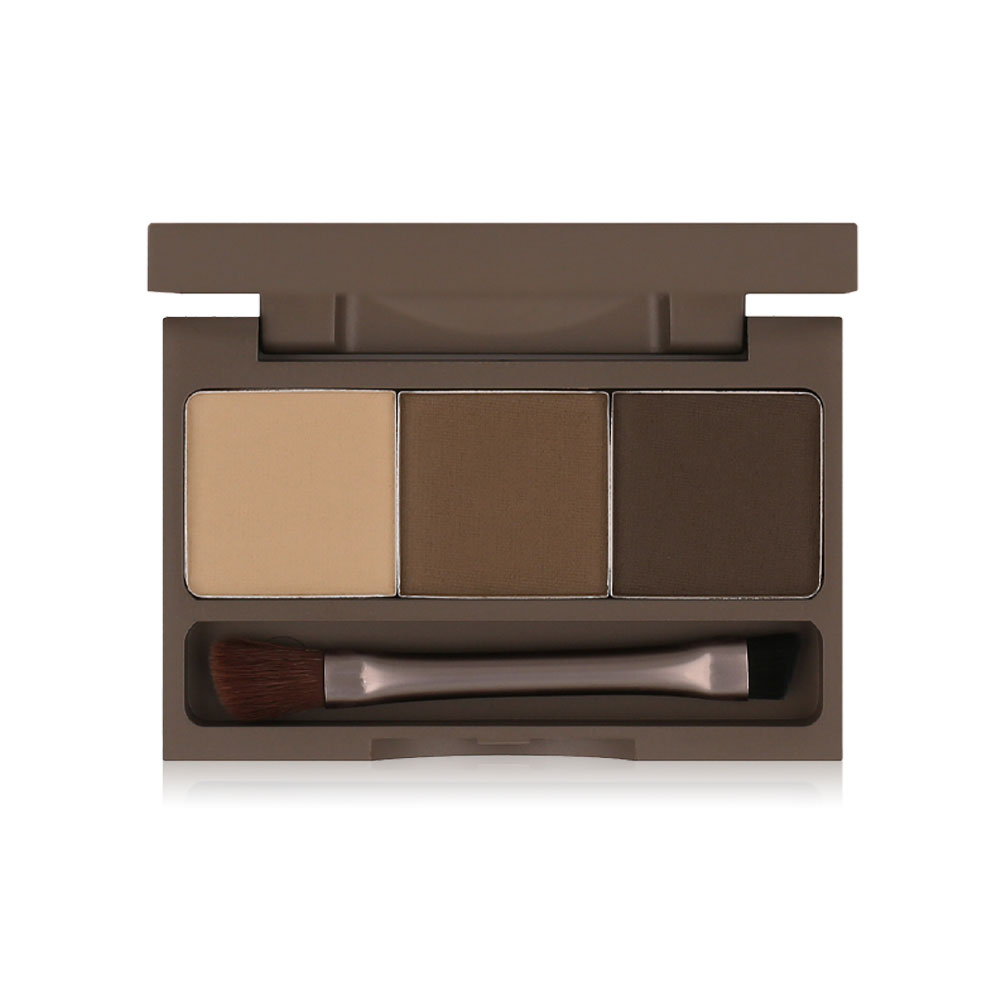 Mei Linda 3D Brow Powder Palette #03 Natural Brown ( สินค้าหมดอายุ : 2026.02.01 ) 