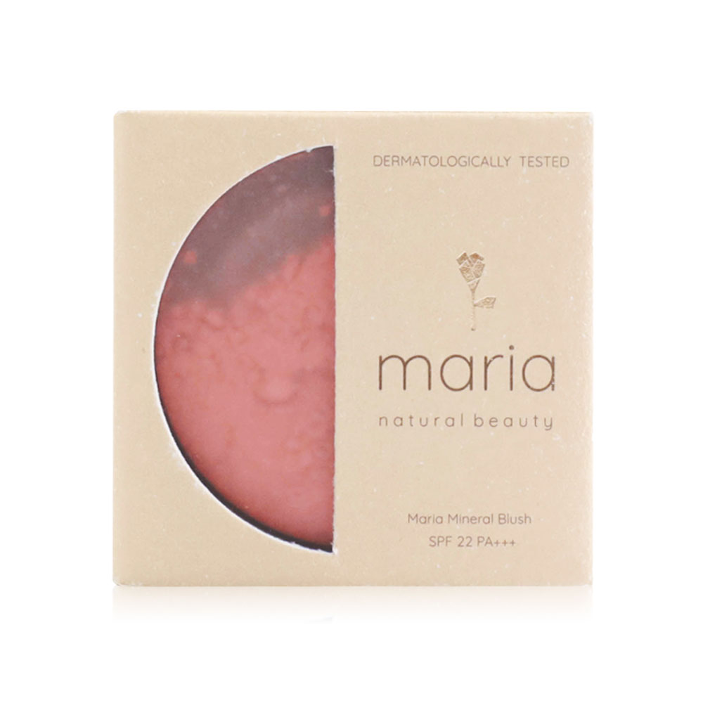 Maria Natural Beauty Mineral Blush SPF22/PA+++ 4.5g #Hot Coral