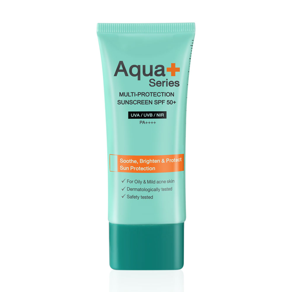 Aqua+ Series Multi-Protection Sunscreen SPF50/PA++++ 50ml #Natural