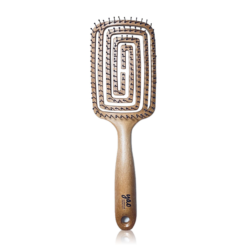 YAO Moving Square Brush Wooden Texture 124g