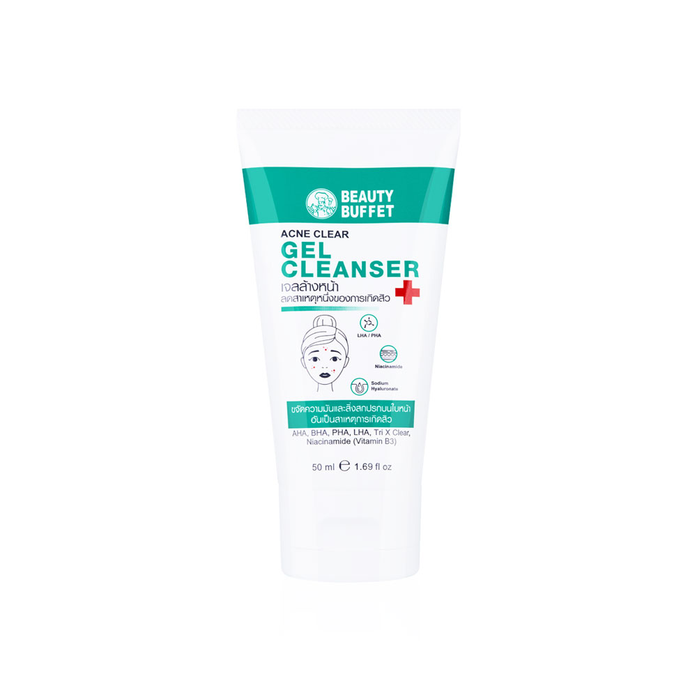 Beauty Buffet Acne Clear Gel Cleanser 50ml ( สินค้าหมดอายุ : 2026.01.15 ) 