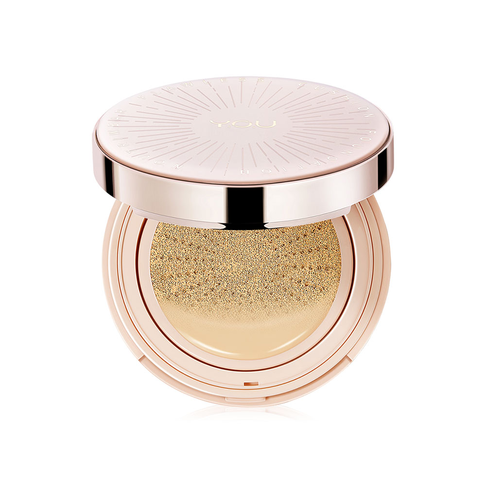 Y.O.U Noutriwear + Flawless Cushion Foundation 11g #W703 Warm Ivory