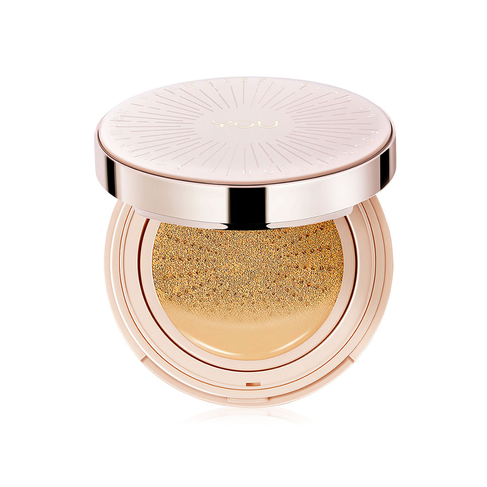 Y.O.U Noutriwear + Flawless Cushion Foundation 11g #W805 Yellow Beige