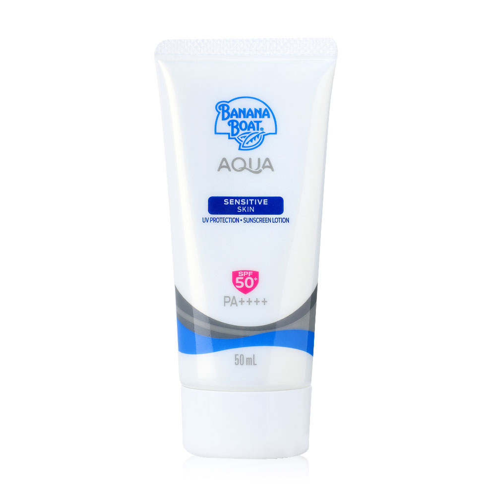 Banana Boat Aqua Sensitive Skin UV Protection Sunscreen Lotion SPF 50+/PA++++ 50ml