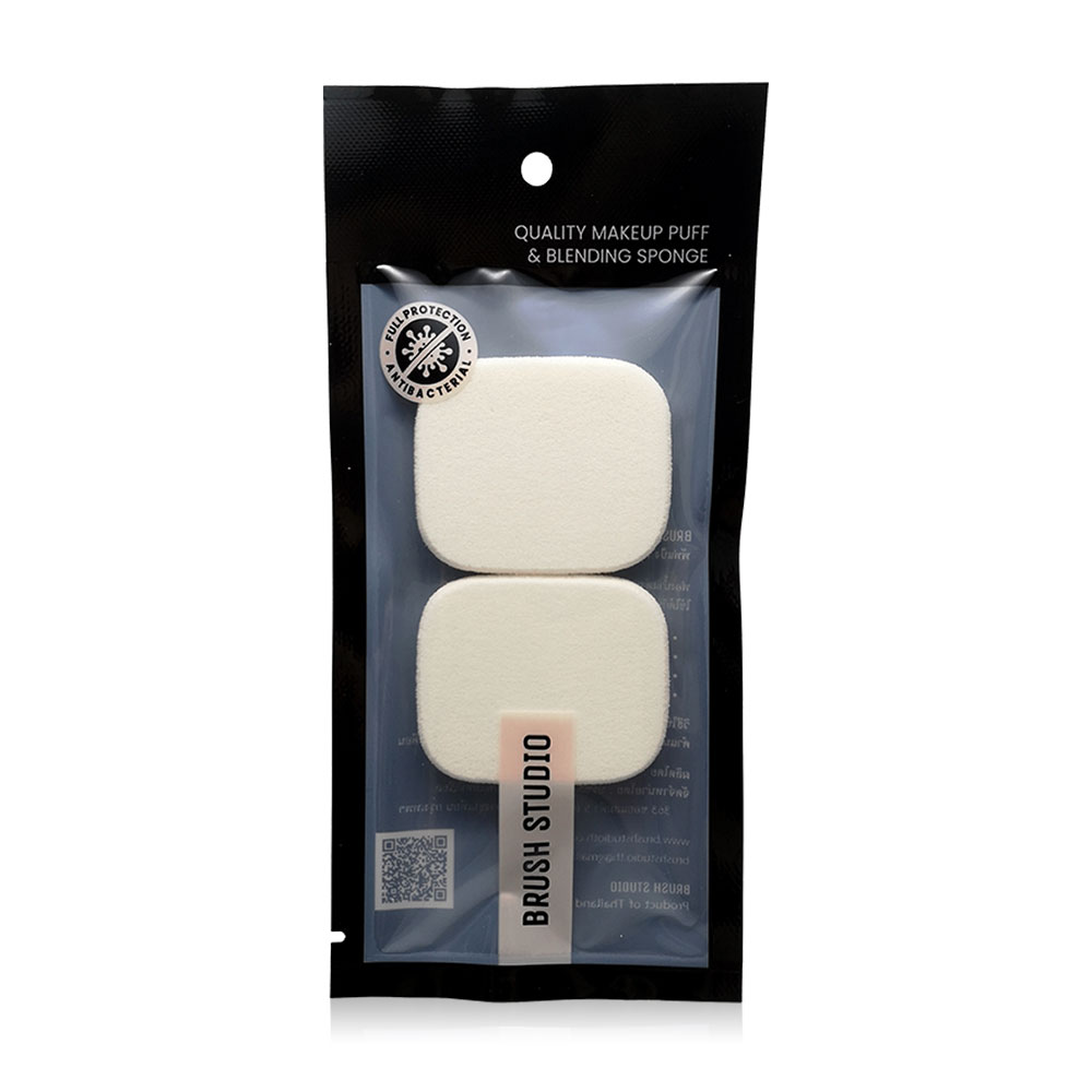 BRUSH STUDIO Powder Puff Square #White 2pcs