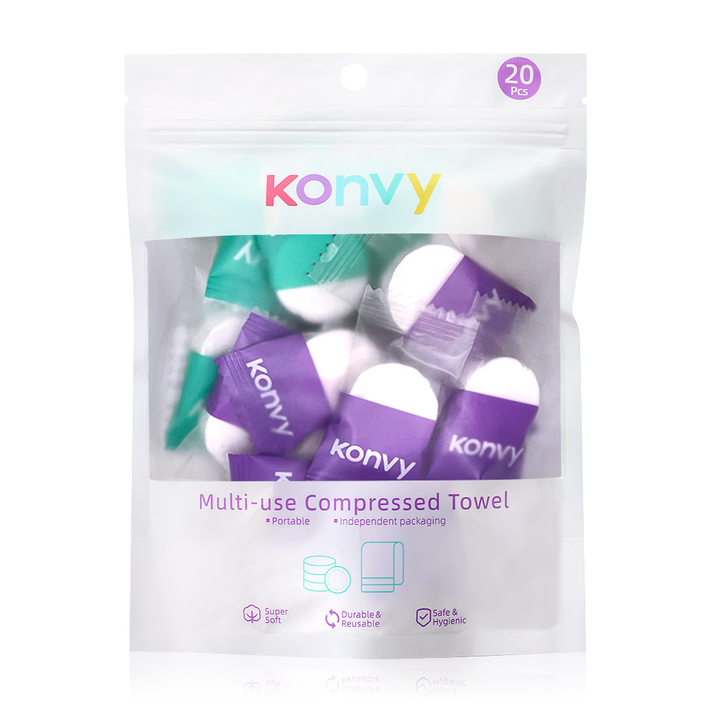 Konvy Multi-Use Compressed Towel [20pcs]
