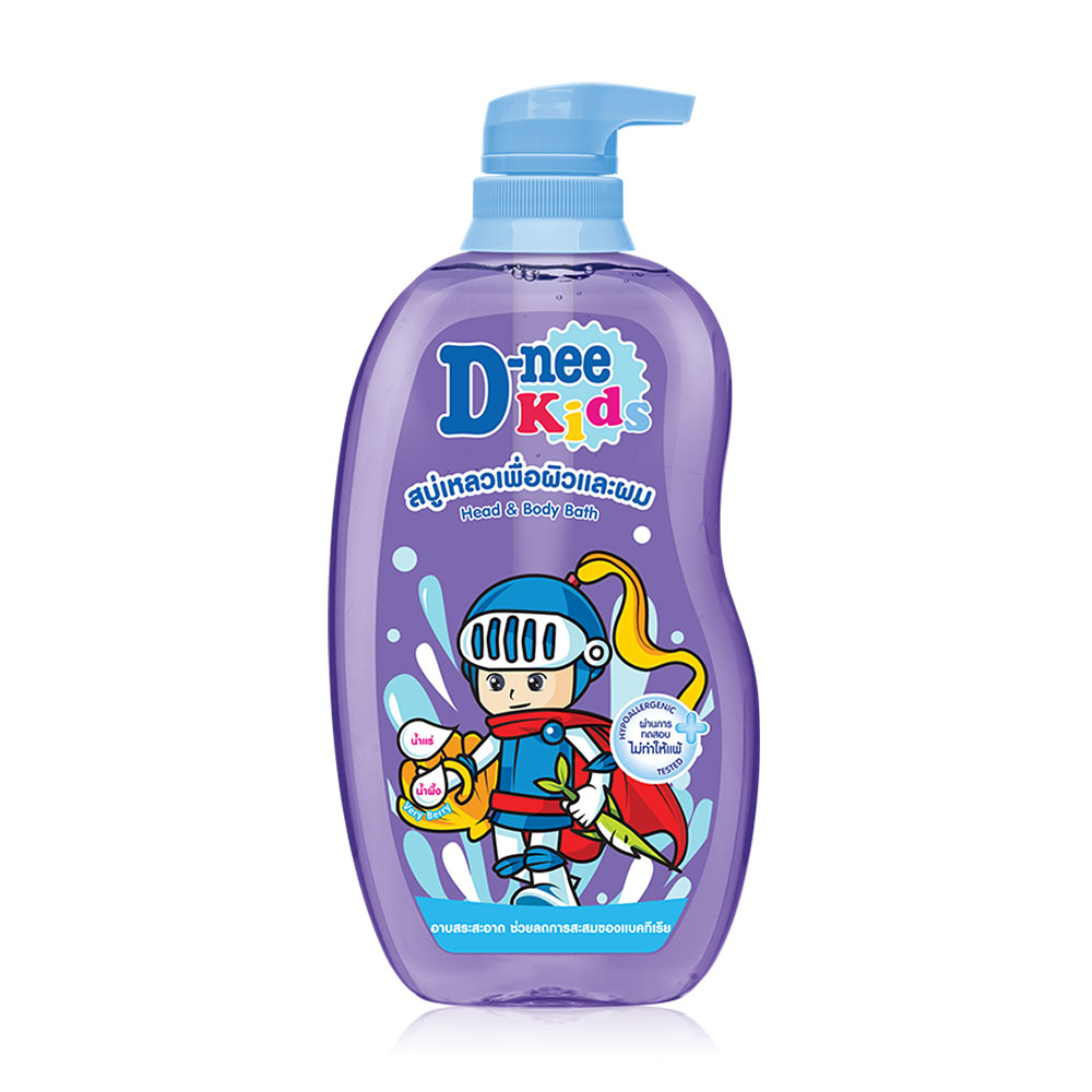 D-nee Kids Head & Body Bath Happy Berry 600ml #Violet