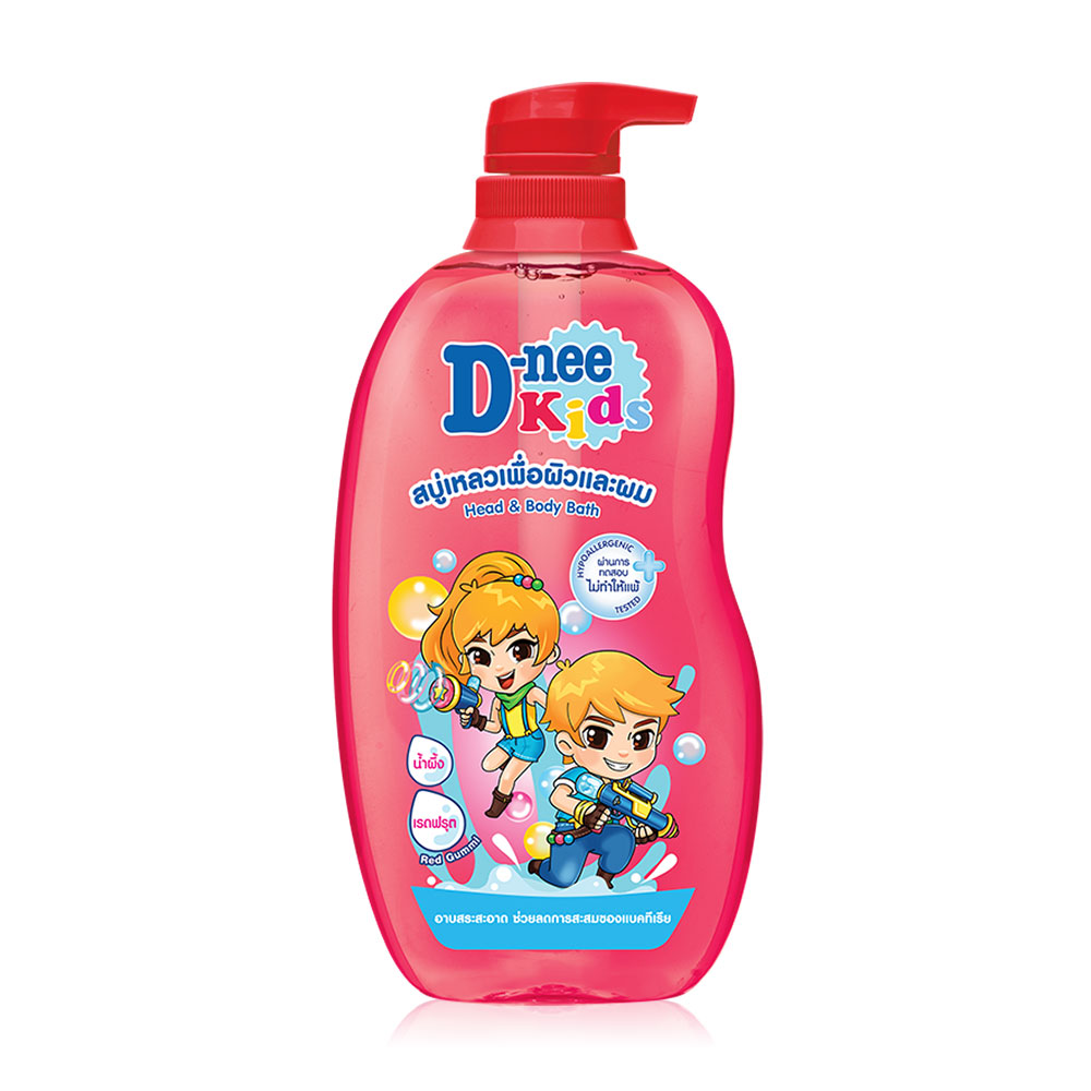 D-nee Kids Head & Body Bath Red Gummy 600ml #Red