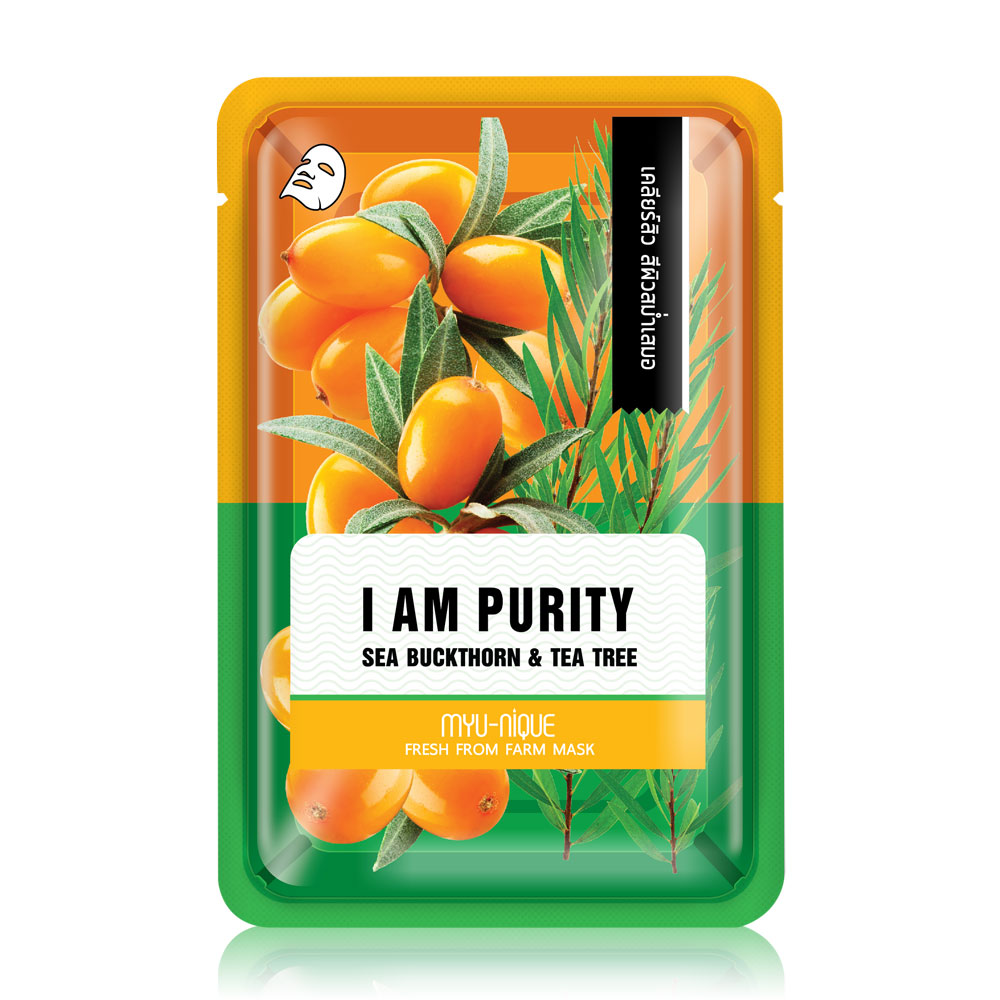 MYU-NIQUE Fresh From Farm Sea Buckthorn & Tree Tea Mask 25g