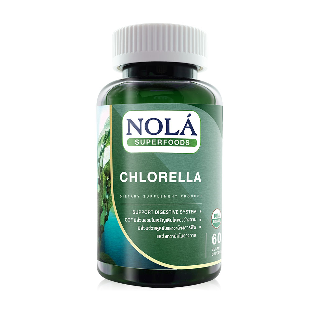 Nola Chlorella Dietary Supplement Product 60 Capsules ( สินค้าหมดอายุ : 2025.09.01 ) 