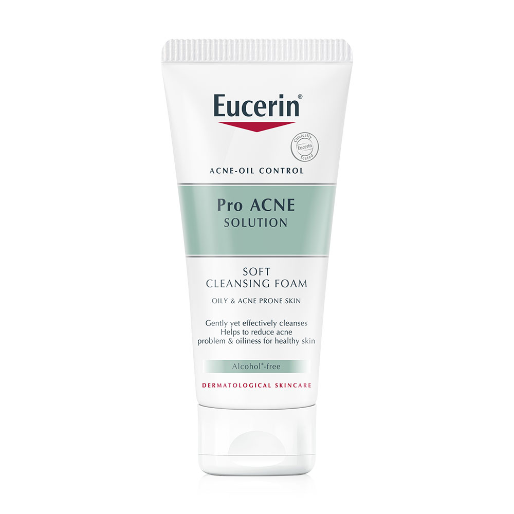 [Free Gift] Eucerin Pro Acne Solution Soft Cleansing Foam 50g ( สินค้าหมดอายุ : 2025.10.23 ) 