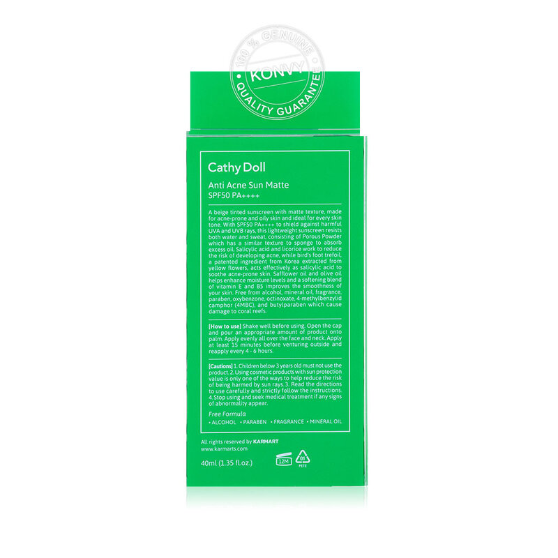 Cathy Doll Anti Acne Sun Matte SPF50 PA++++ 40g