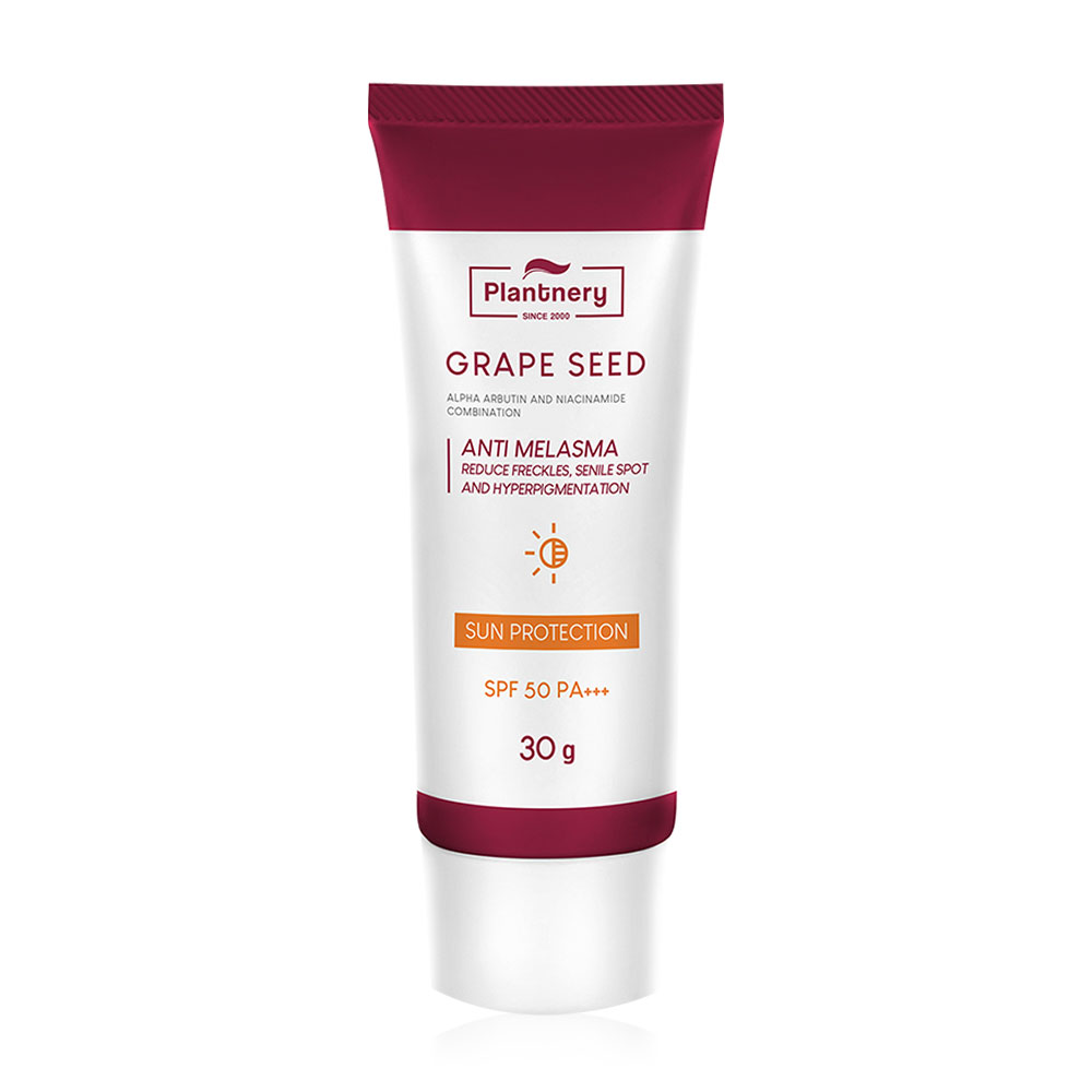 Plantnery Grape Seed Sunscreen Cream SPF50/PA+++ 30g
