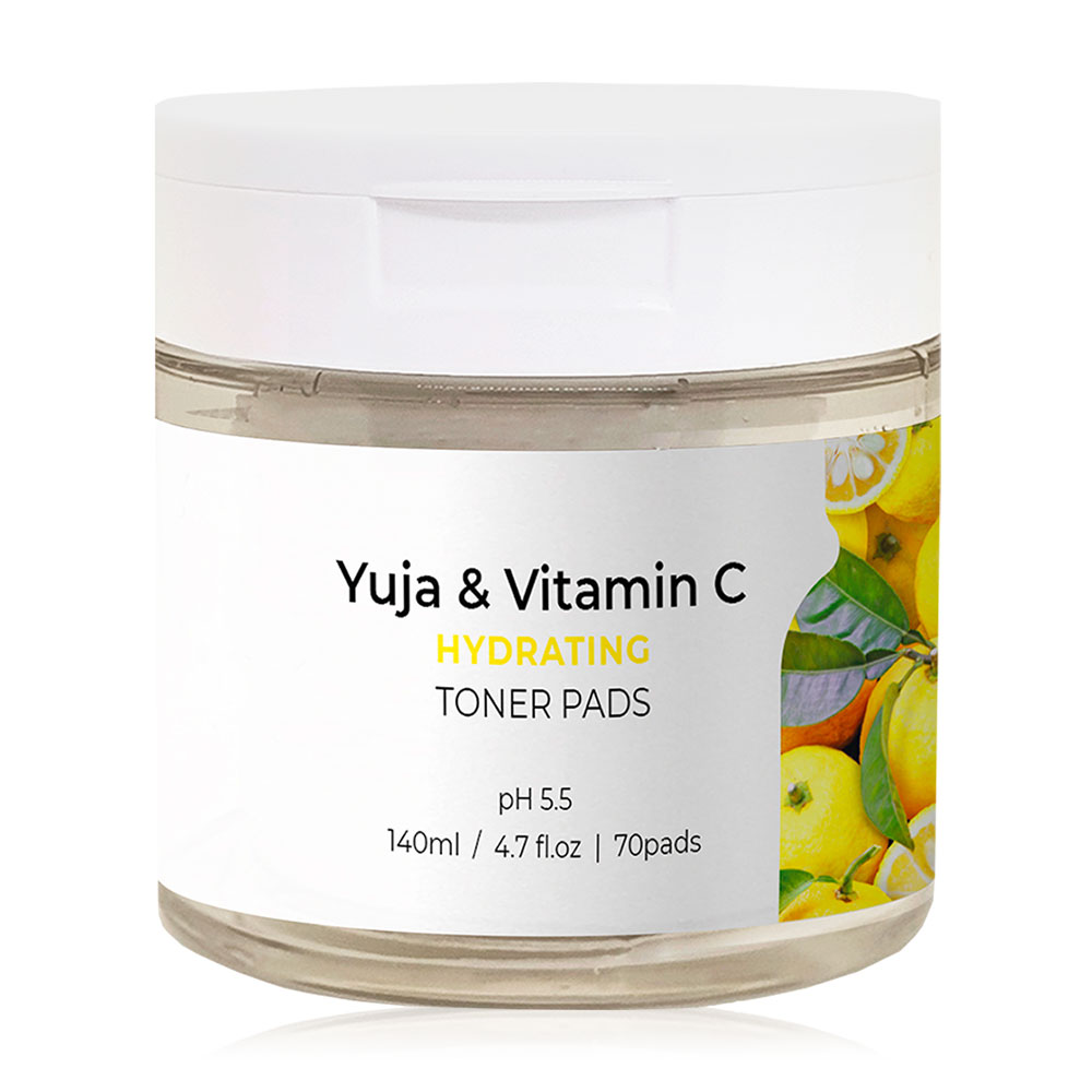 JKOSMEC Yuja And Vitamin C Hydrating Toner Pads 140ml [No Box]