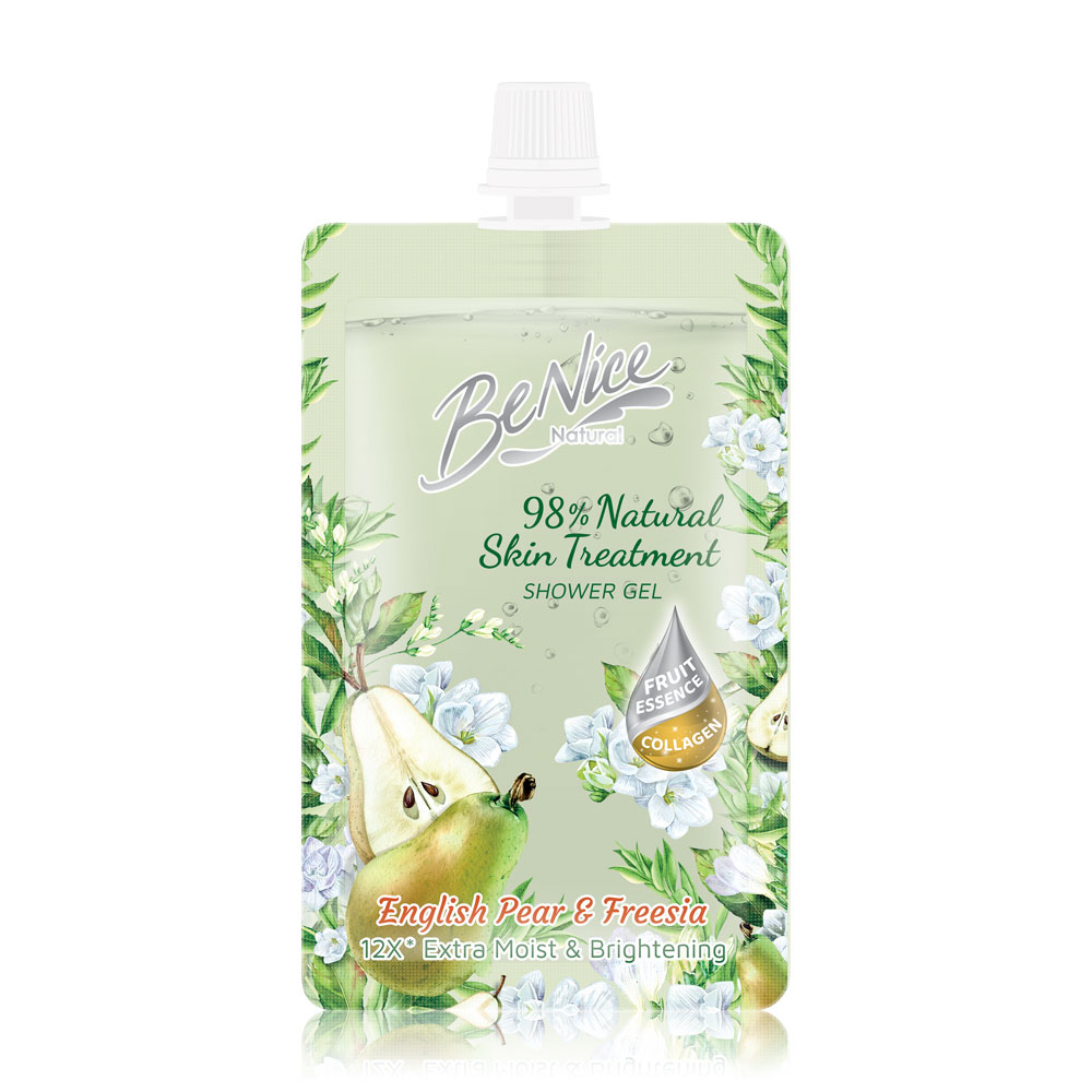 BeNice Shower Gel Natural English Pear Extract Pump 30ml #