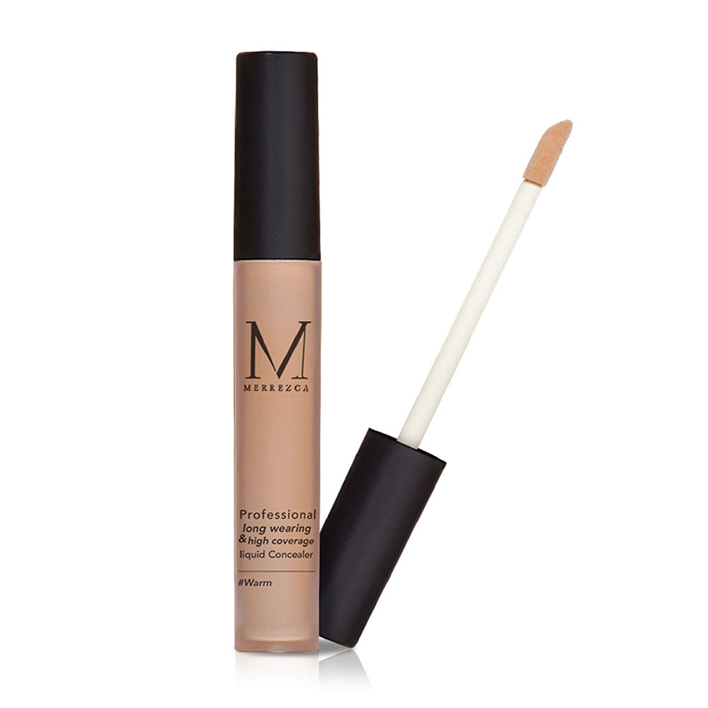 Merrezca Professional Long Wearing & High Coverage Liquid Concealer 4g #Warm