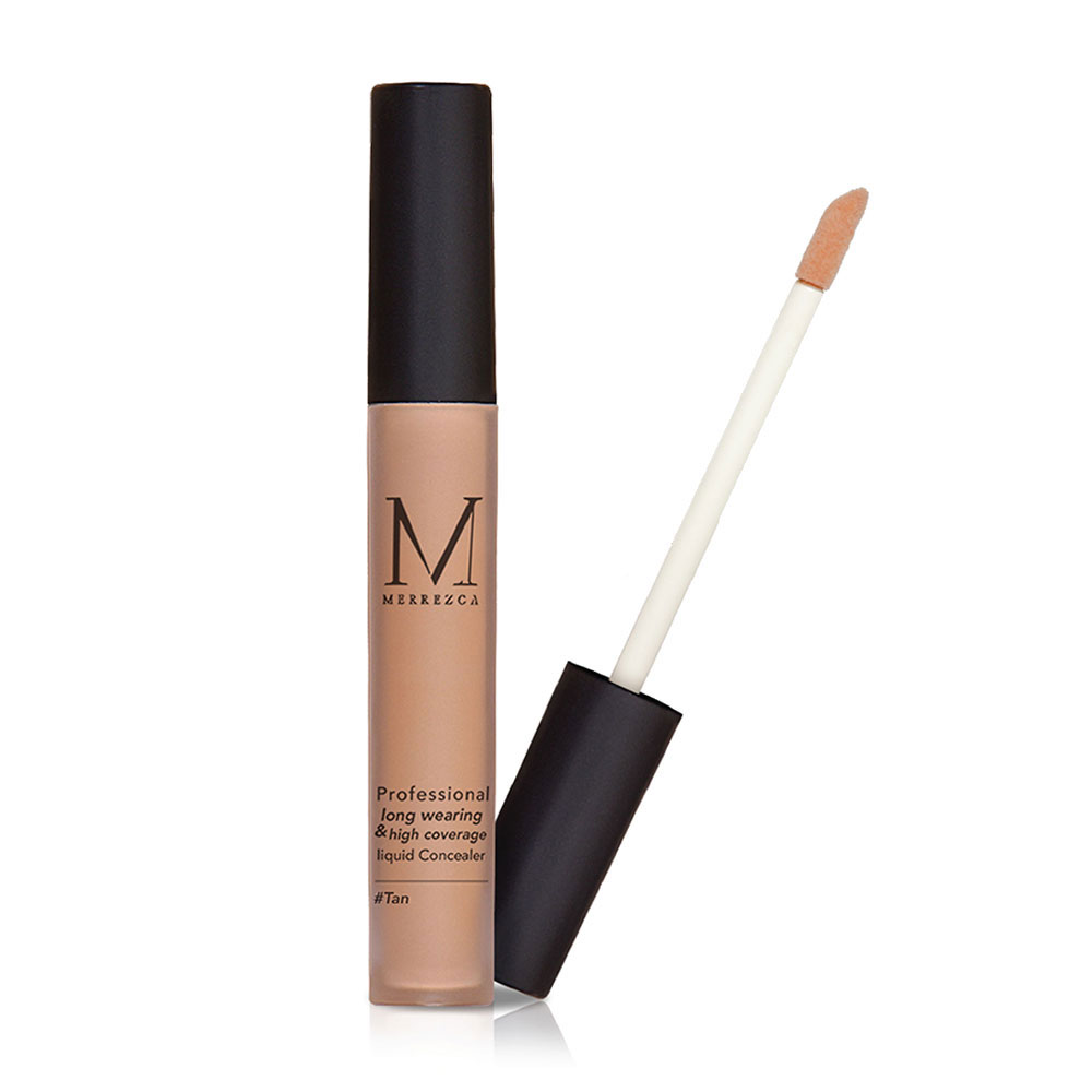 Merrezca Professional Long Wearing & High Coverage Liquid Concealer 4g #Tan