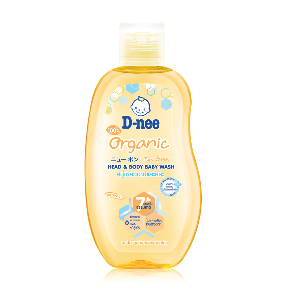 D-nee Head And Body Baby Wash For Newborn Organic Propolis