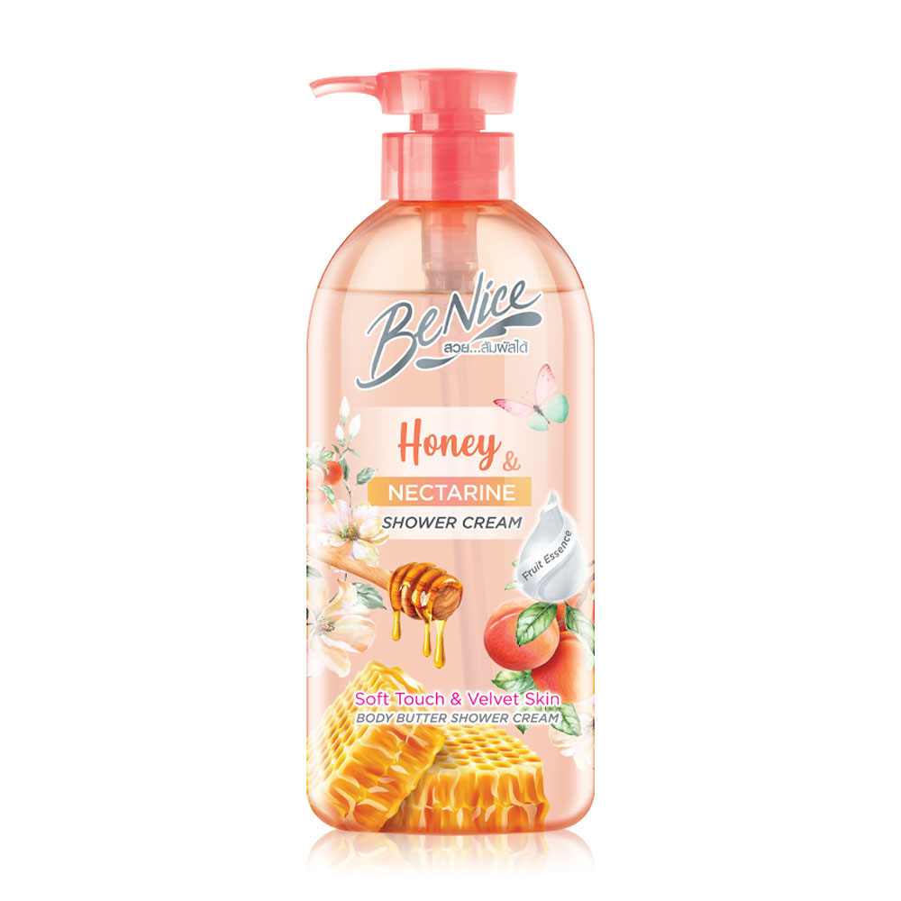 BeNice Shower Cream Honey & Nectarine Body Butter 450ml