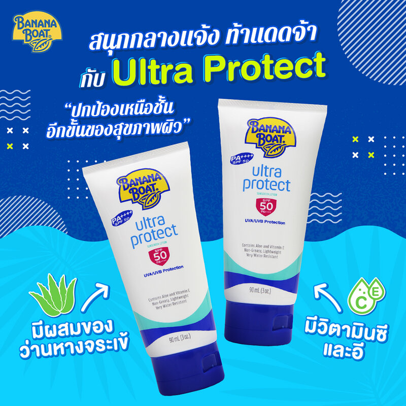Banana Boat Ultra Protect Sunscreen Lotion SPF50PA++++ 90ml