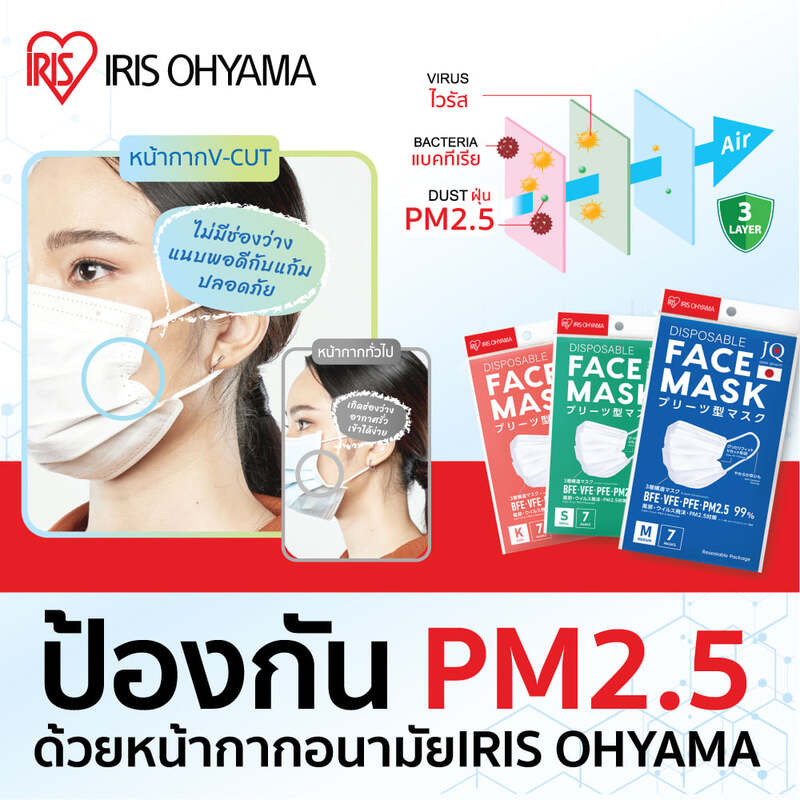 IRIS OHYAMA Disposable Face Mask Size S [30pcs]