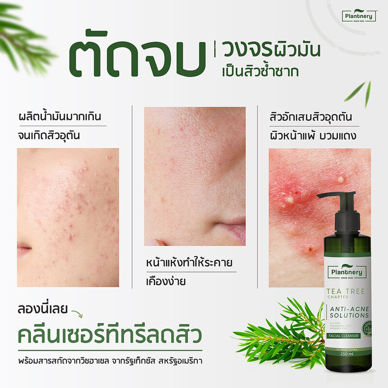 Plantnery Tea Tree Facial Cleanser 250ml
