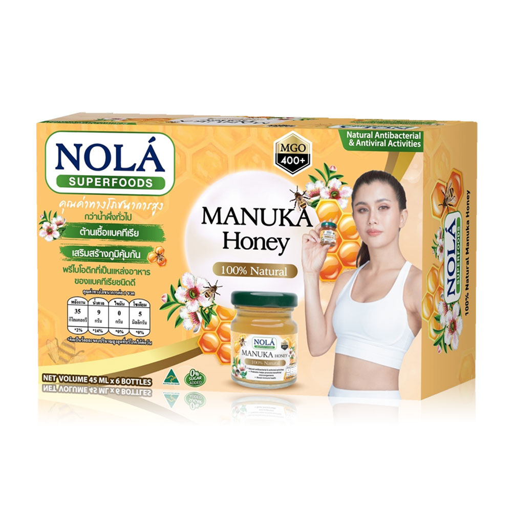 Nola Manuka Honey 100% Natural [45ml x 6 Bottles]