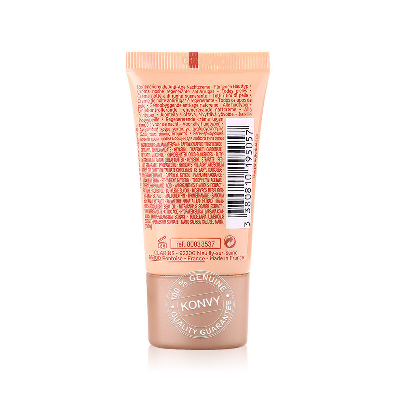Clarins Extra-Firming Nuit Wrinkle Control, Regenerating Night Silky Cream 15ml