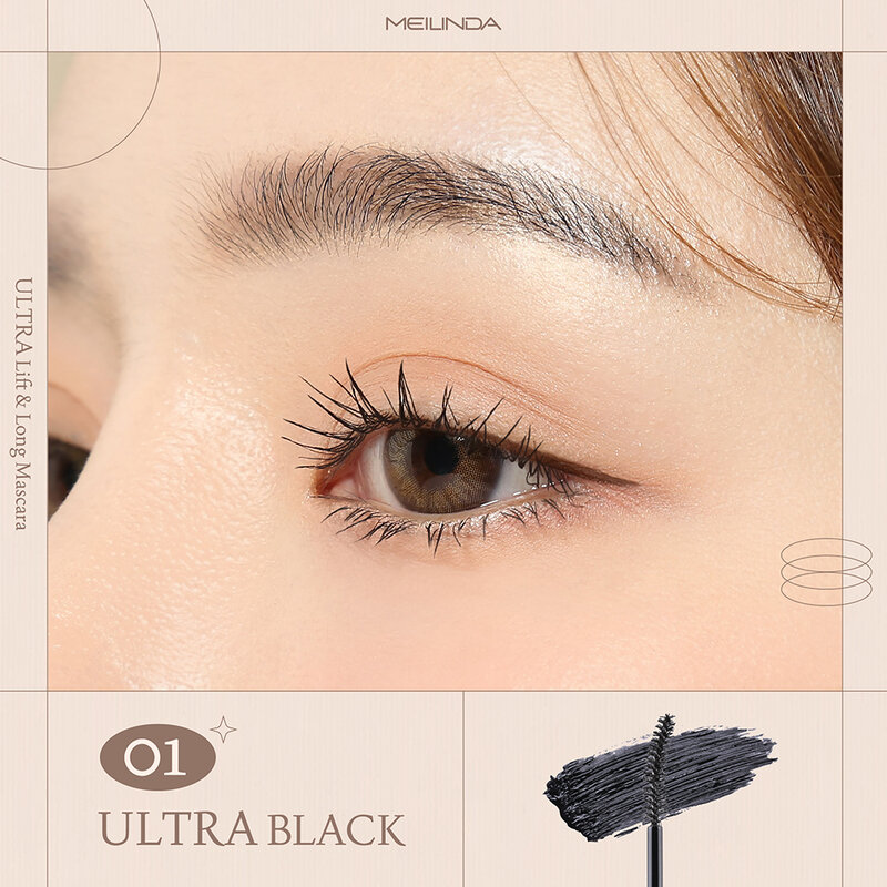 Mei Linda Ultra Lift And Long Mascara 10ml #01 - Ultra Black