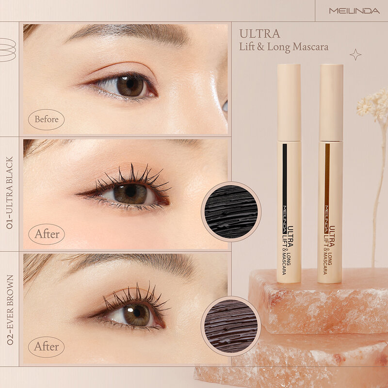 Mei Linda Ultra Lift And Long Mascara 10ml #01 - Ultra Black