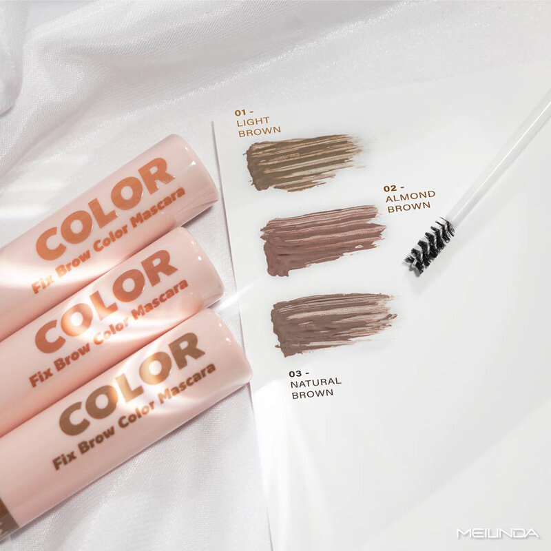 Mei Linda Fix Brow Color Mascara 6ml #02 Almond Brown ( สินค้าหมดอายุ : 2025.10.01 ) 
