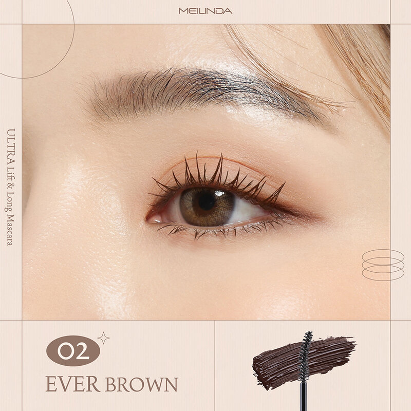 Mei Linda Ultra Lift And Long Mascara 10ml #02 - Ever Brown