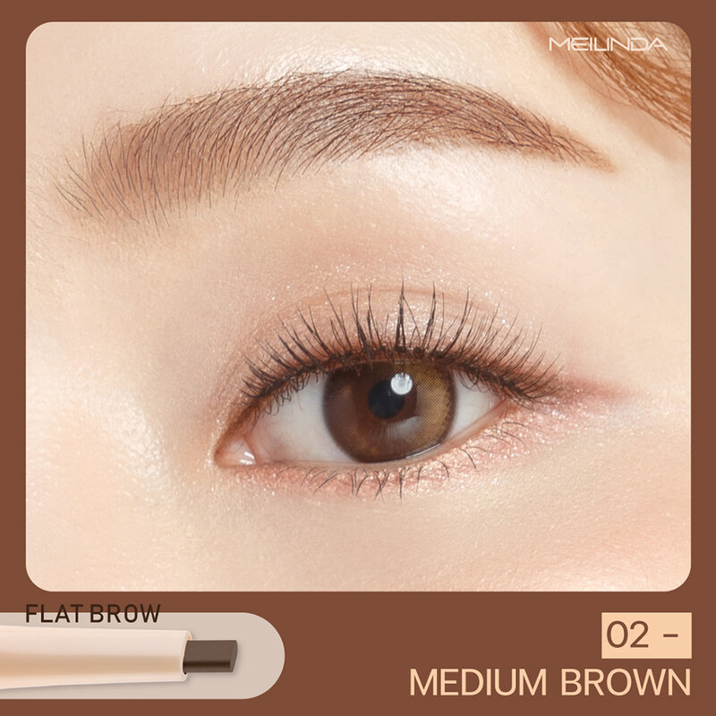Mei Linda Flat Brow Pencil #02 Medium Brown