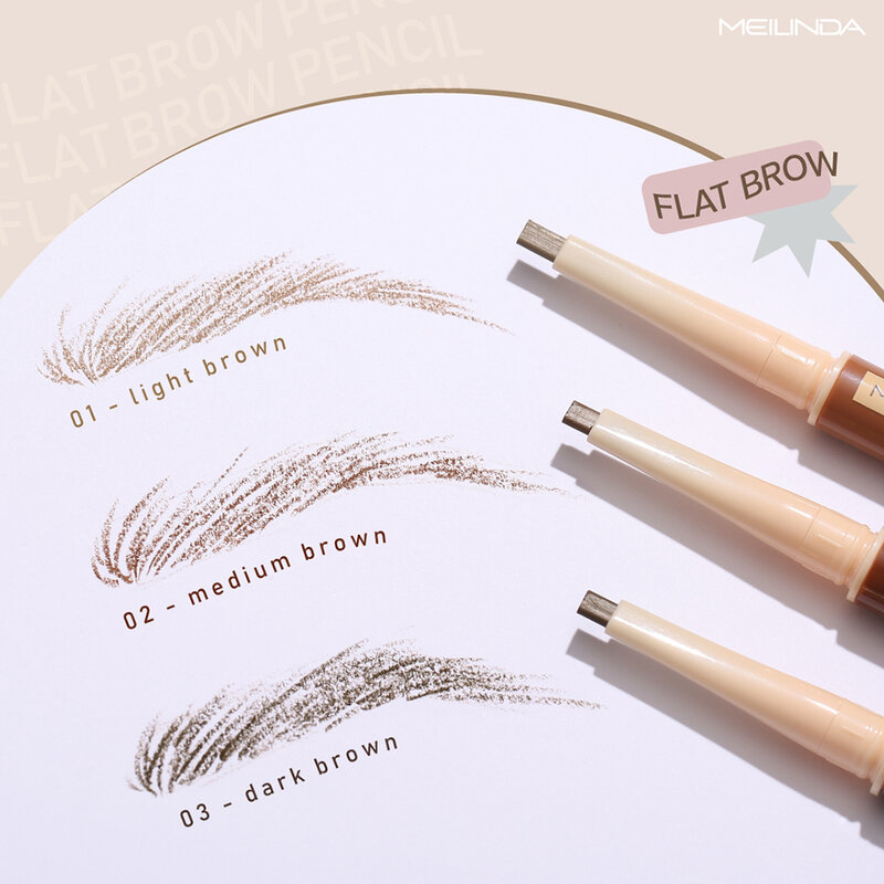 Mei Linda Flat Brow Pencil #02 Medium Brown