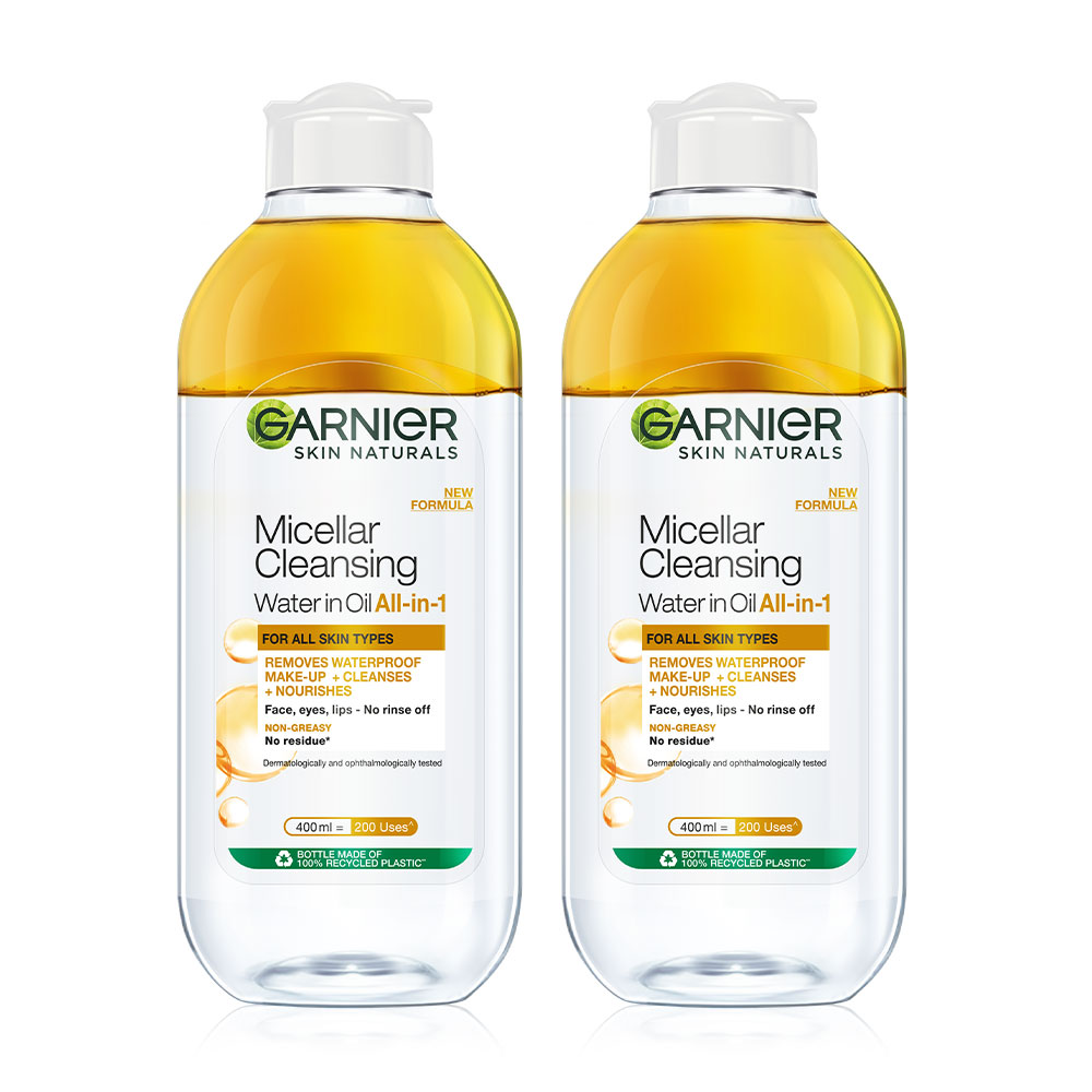 Garnier Micellar Oil-Infused Cleansing Water [400ml x 2pcs]