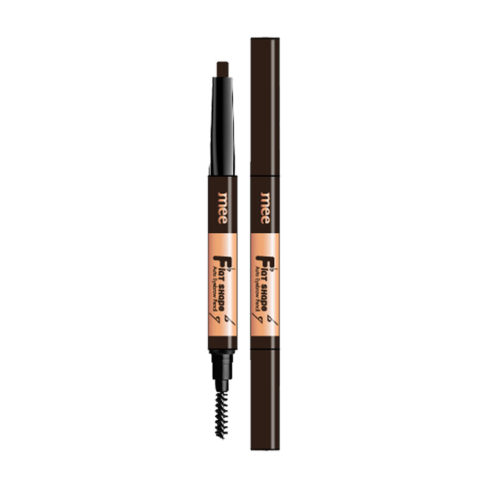 Mee Flat Shape Auto Eyebrow Pencil S2 0.16g #01 Dark Brown