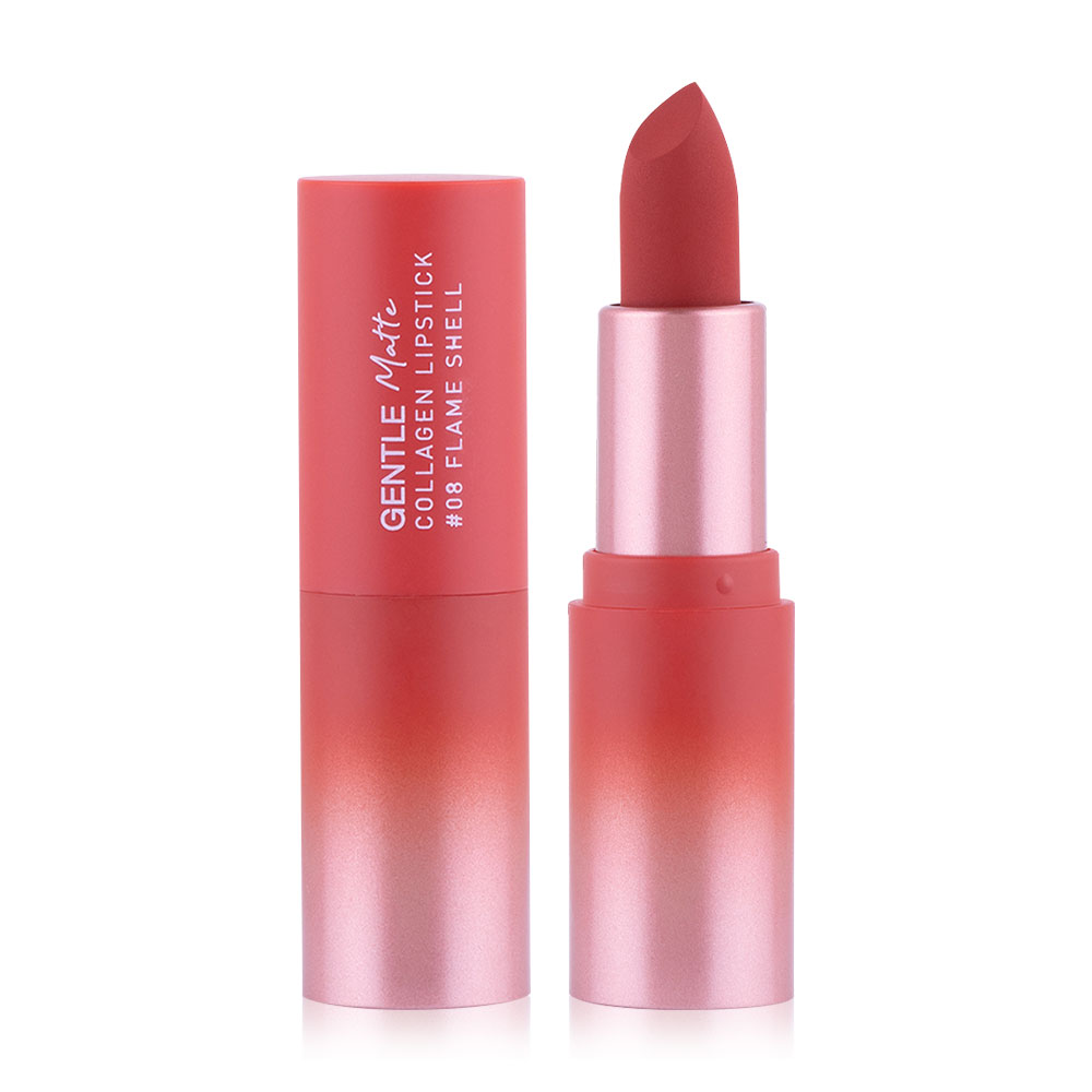 Baby Bright Gentle Matte Collagen Lipstick 3.7g #08 Flame Shell ( สินค้าหมดอายุ : 2026.02.08 ) 