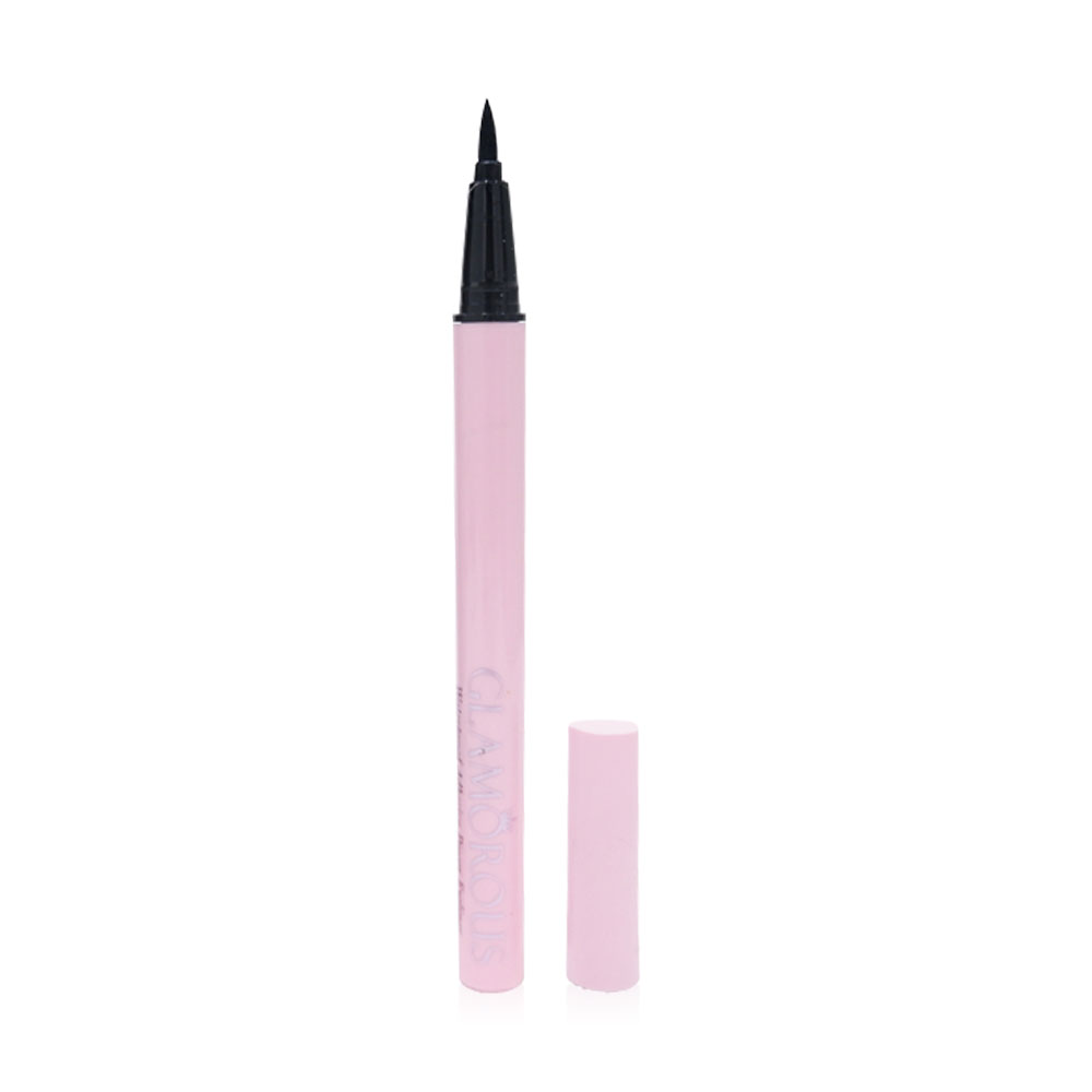 GLAMOROUS Waterproof Adhesive Power Eyeliner #Jet Black ( สินค้าหมดอายุ : 2026.02.01 ) 
