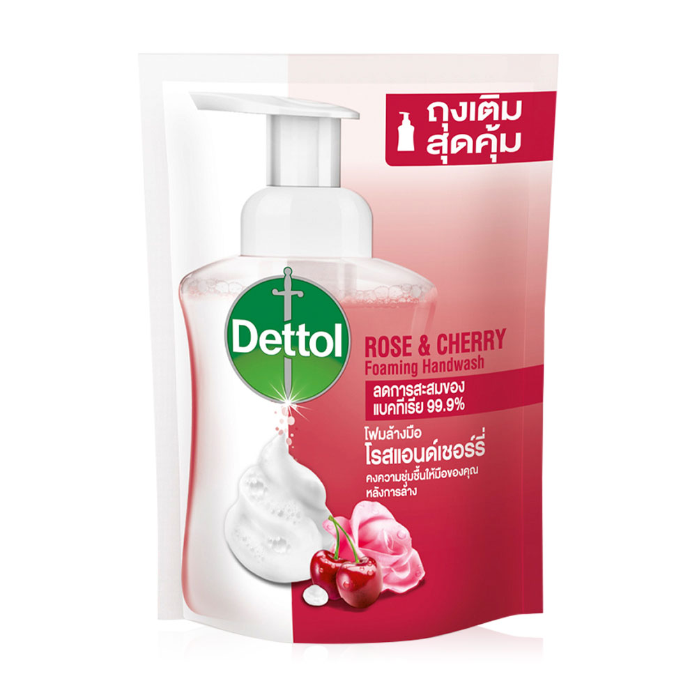 Dettol Foaming Hand Wash Rose & Cherry Refill 200ml