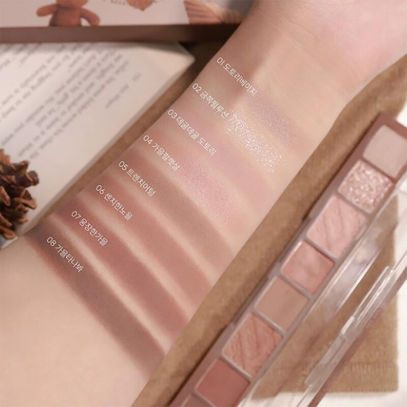 Peripera All Take Mood Palette #13 Fall In Acorn ( สินค้าหมดอายุ : 2025.09.15 ) 