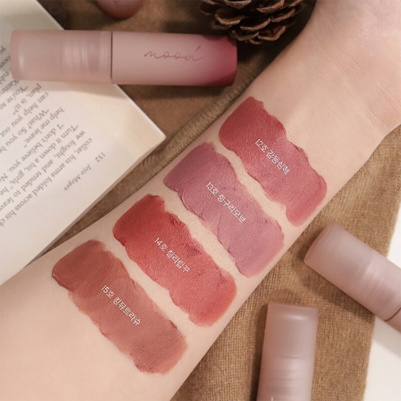 Peripera Ink Mood Matte Tint 4g #12 Almond Rose ( สินค้าหมดอายุ : 2025.08.16 ) 