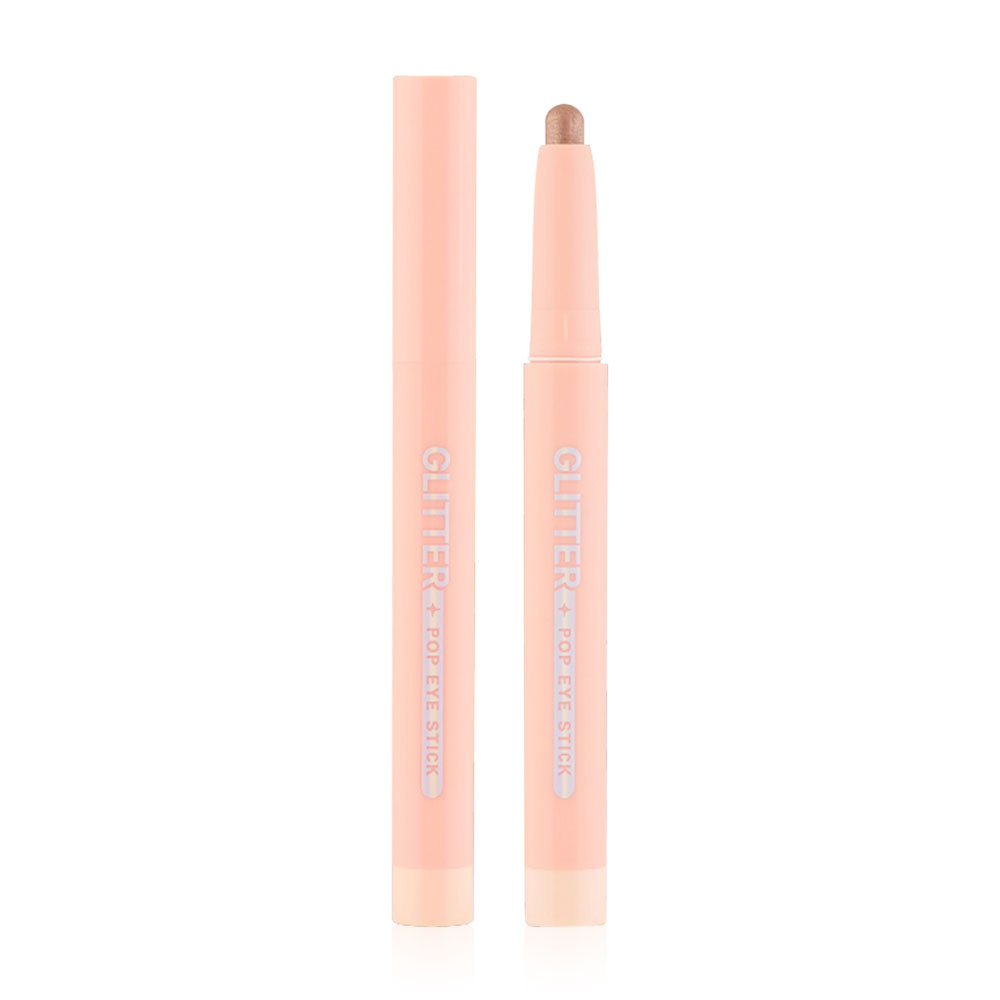 Mei Linda Glitter Pop Eye Stick 1Pc #02 Glowing Apricot