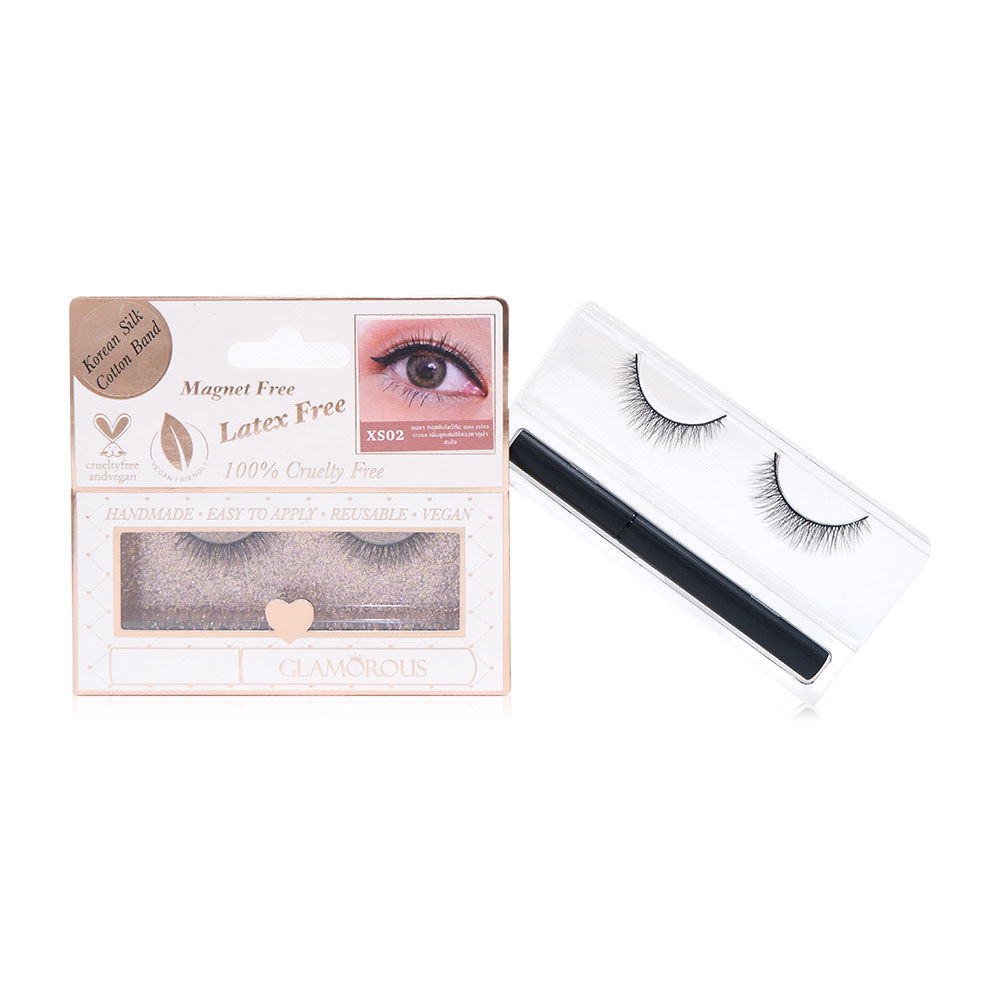 GLAMOROUS Magic Korean Silk Lashes Mini Set #XS02 ( สินค้าหมดอายุ : 2025.12.01 ) 